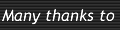 Many thanks to...